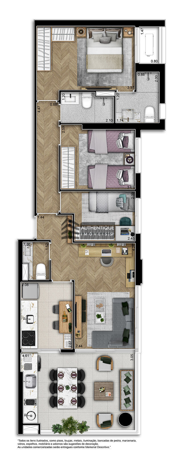 Apartamento à venda com 2 quartos, 79m² - Foto 12