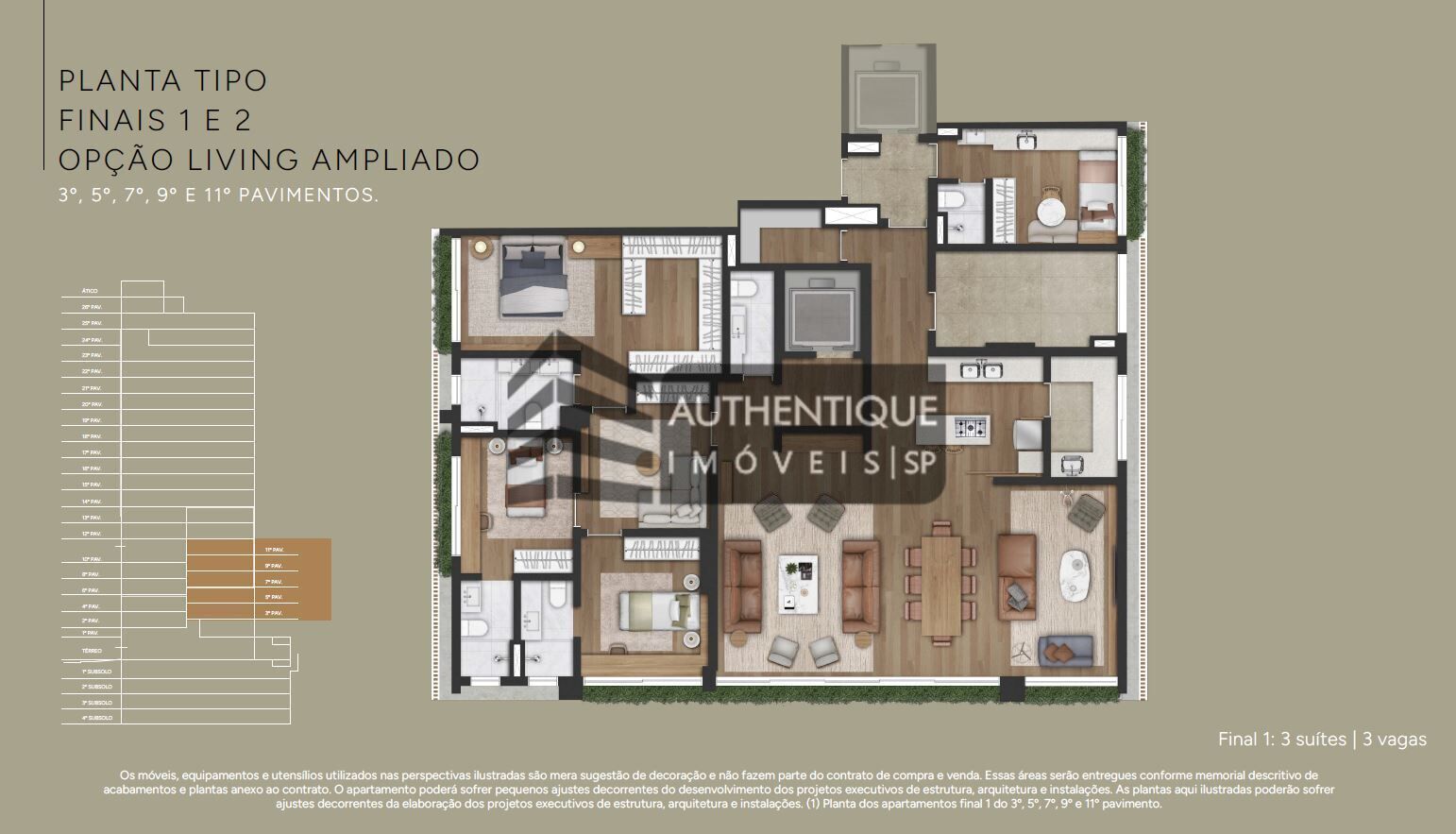 Apartamento à venda com 3 quartos, 211m² - Foto 24