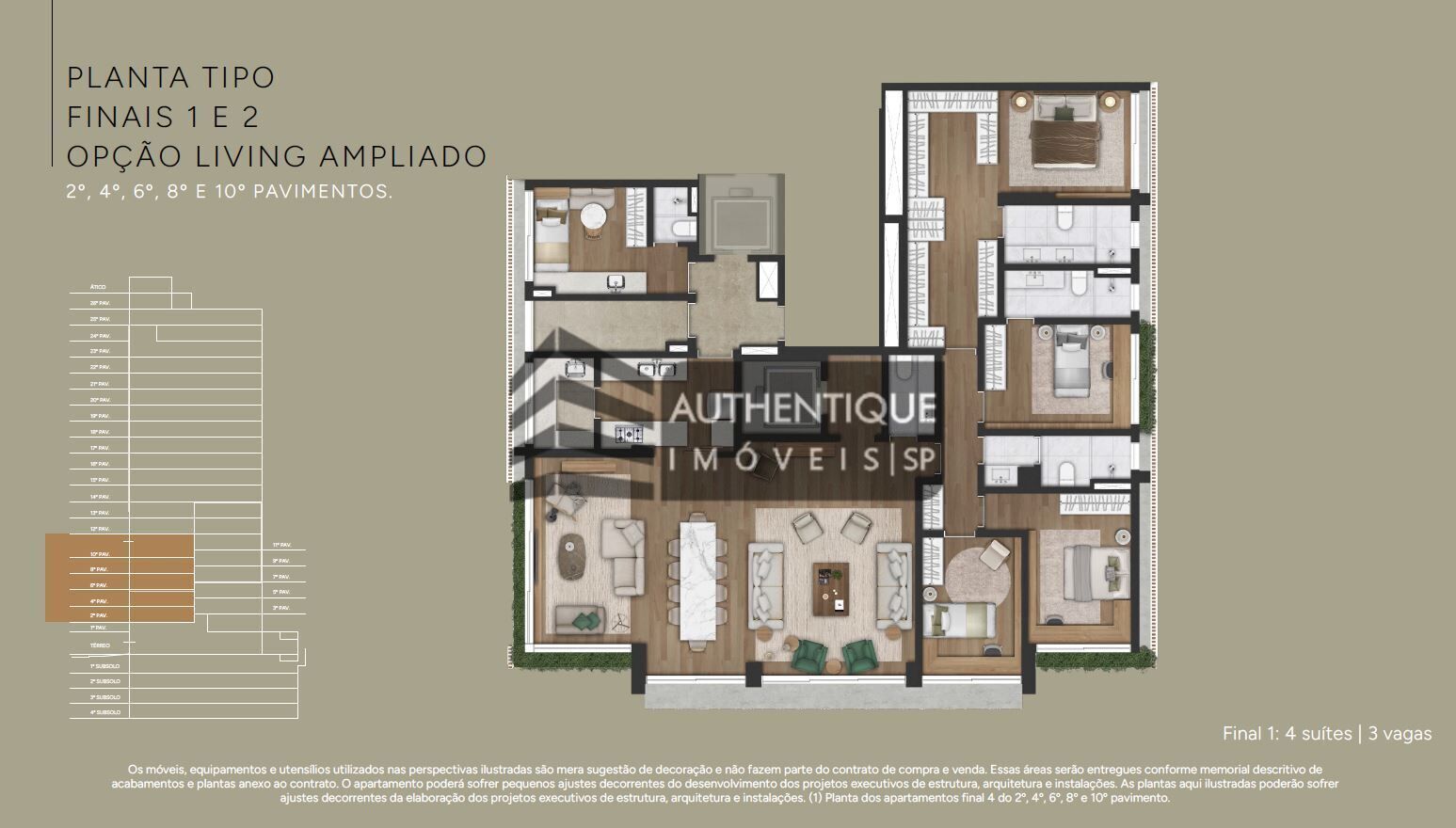 Apartamento à venda com 3 quartos, 211m² - Foto 26