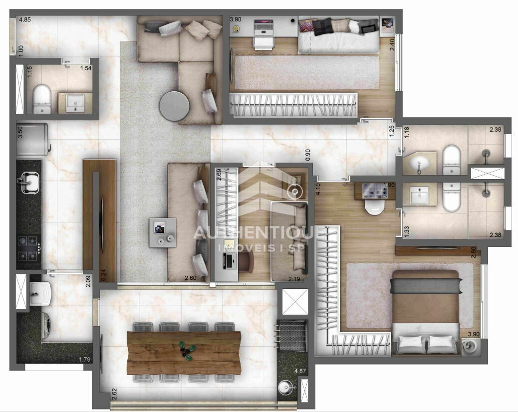 Apartamento, 3 quartos, 93 m² - Foto 17