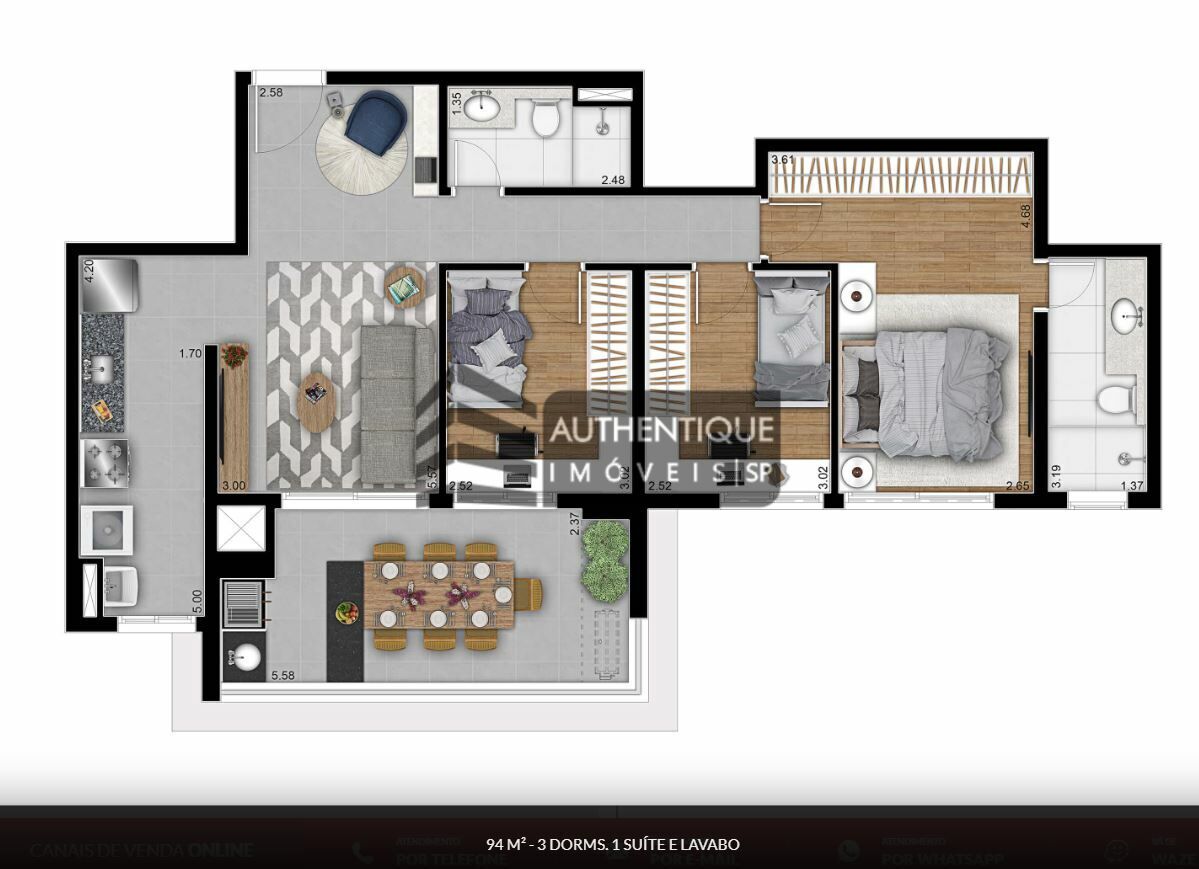 Apartamento à venda com 3 quartos, 94m² - Foto 20