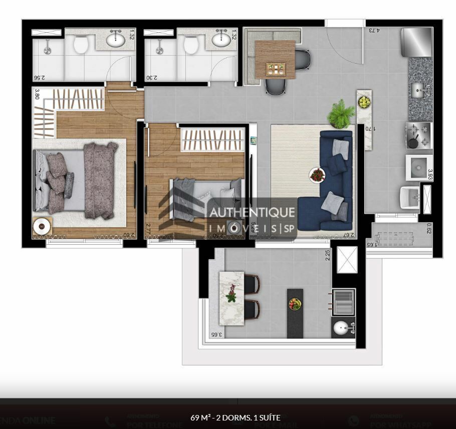 Apartamento à venda com 3 quartos, 94m² - Foto 19