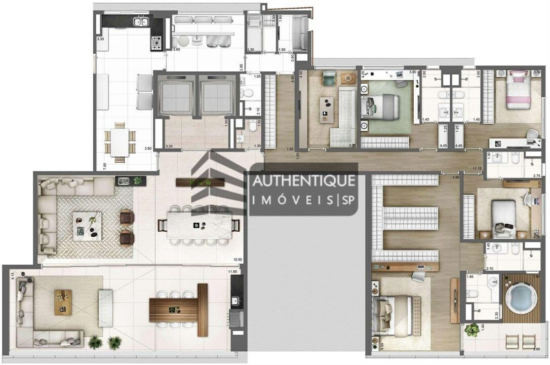 Apartamento à venda com 4 quartos, 275m² - Foto 20