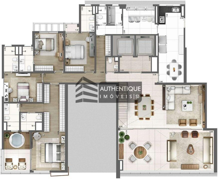 Apartamento à venda com 4 quartos, 275m² - Foto 13