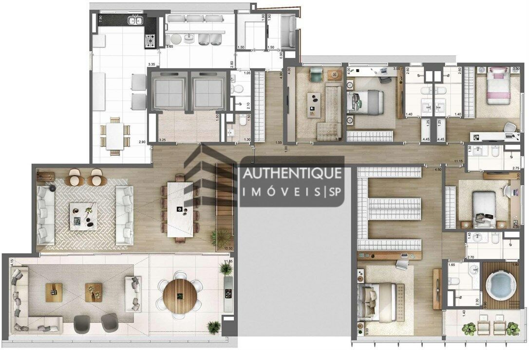 Apartamento à venda com 4 quartos, 275m² - Foto 14