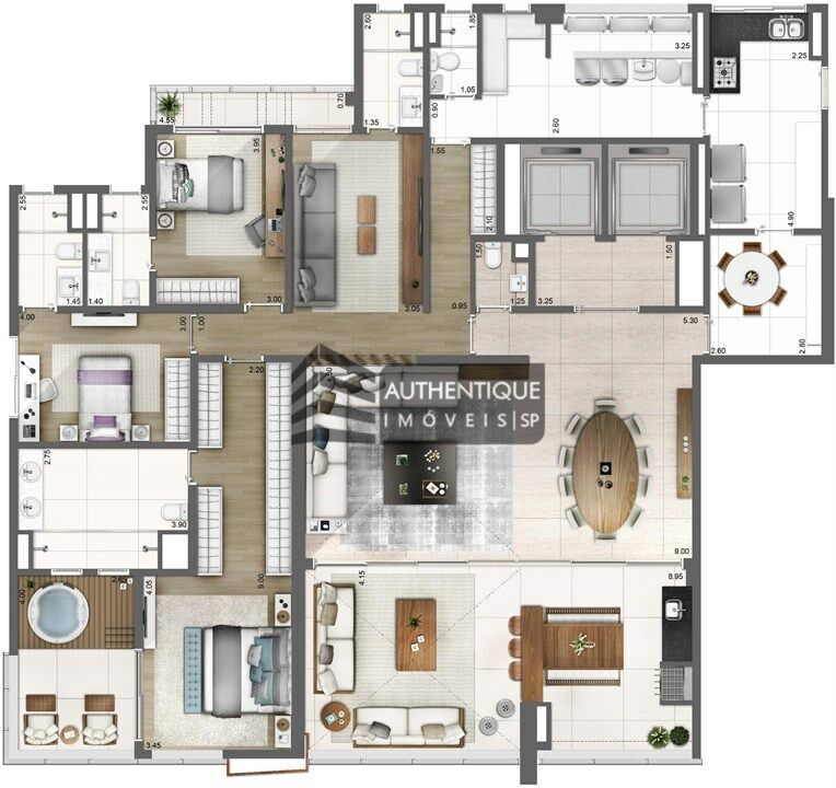 Apartamento à venda com 4 quartos, 275m² - Foto 18