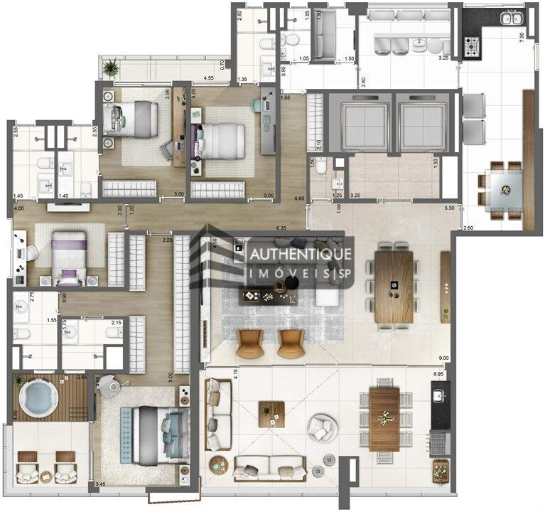 Apartamento à venda com 4 quartos, 275m² - Foto 23