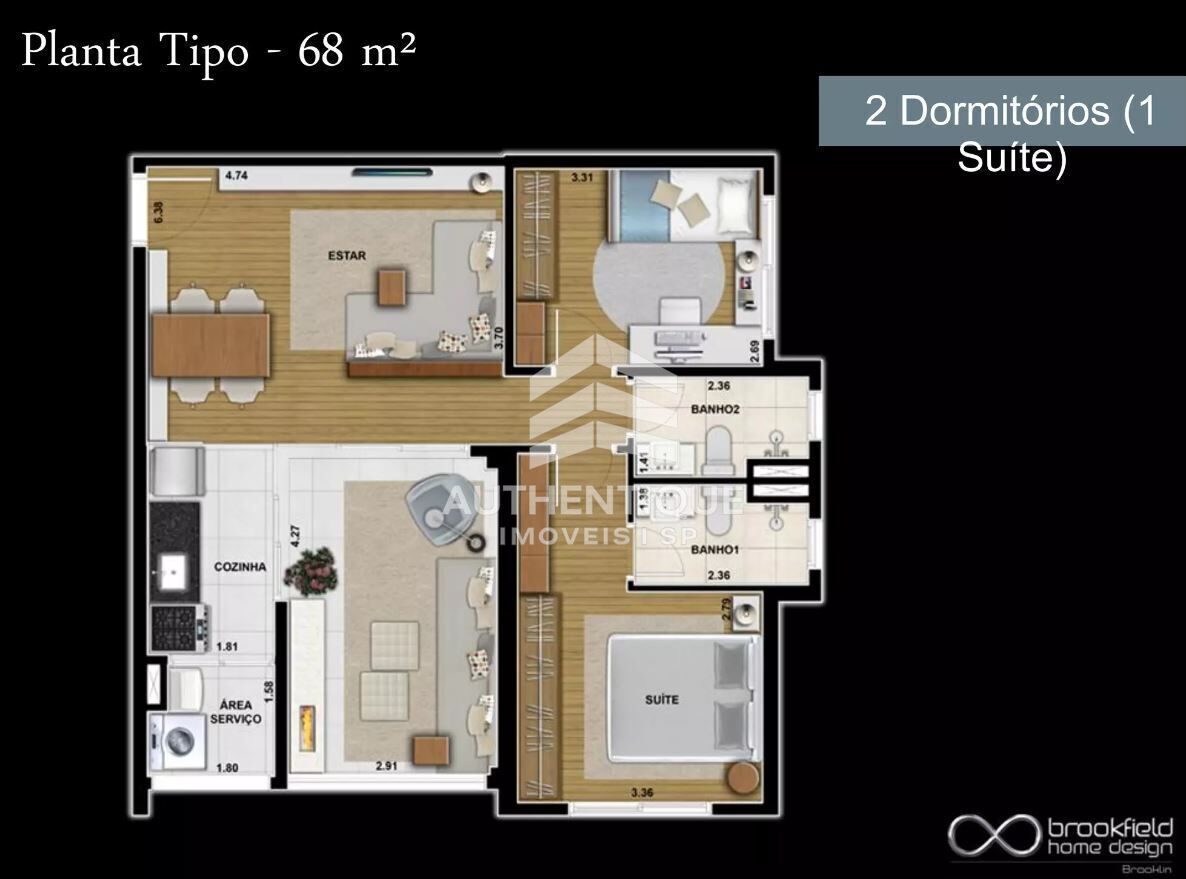 Apartamento, 2 quartos, 69 m² - Foto 20