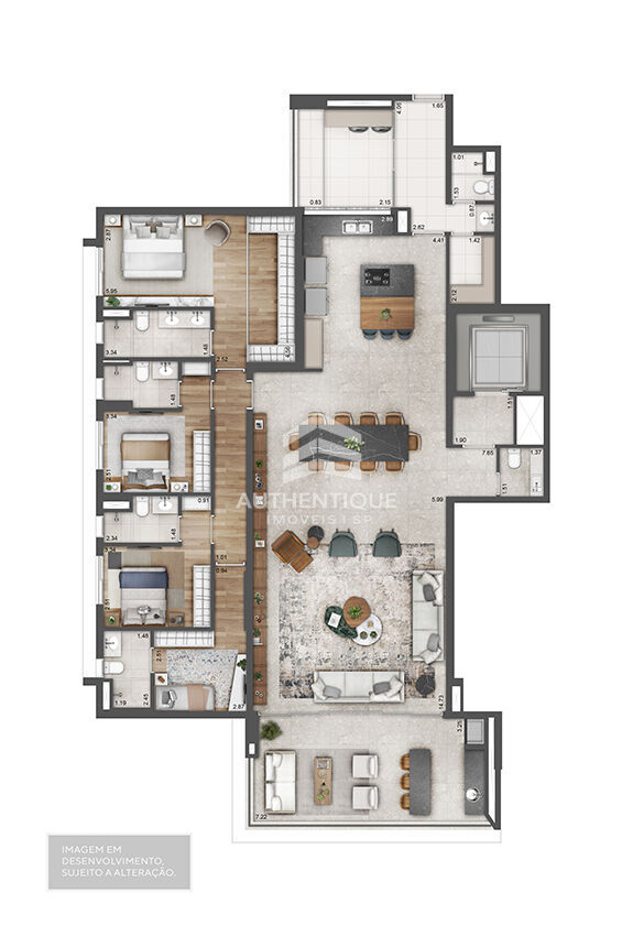 Apartamento, 4 quartos, 236 m² - Foto 7