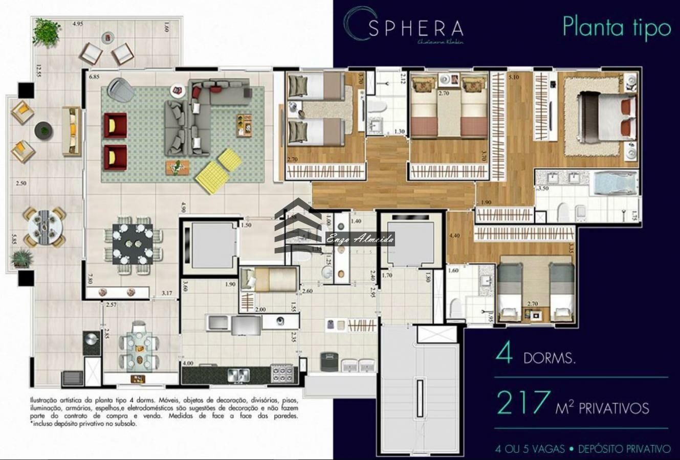 Apartamento à venda com 4 quartos, 366m² - Foto 26