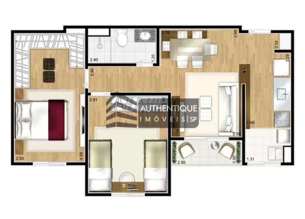 Apartamento à venda com 2 quartos, 55m² - Foto 41