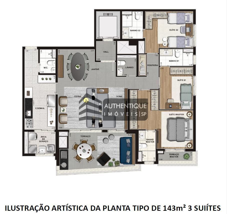 Apartamento à venda com 4 quartos, 184m² - Foto 11