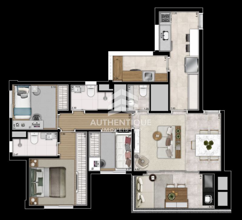 Apartamento, 3 quartos, 115 m² - Foto 47