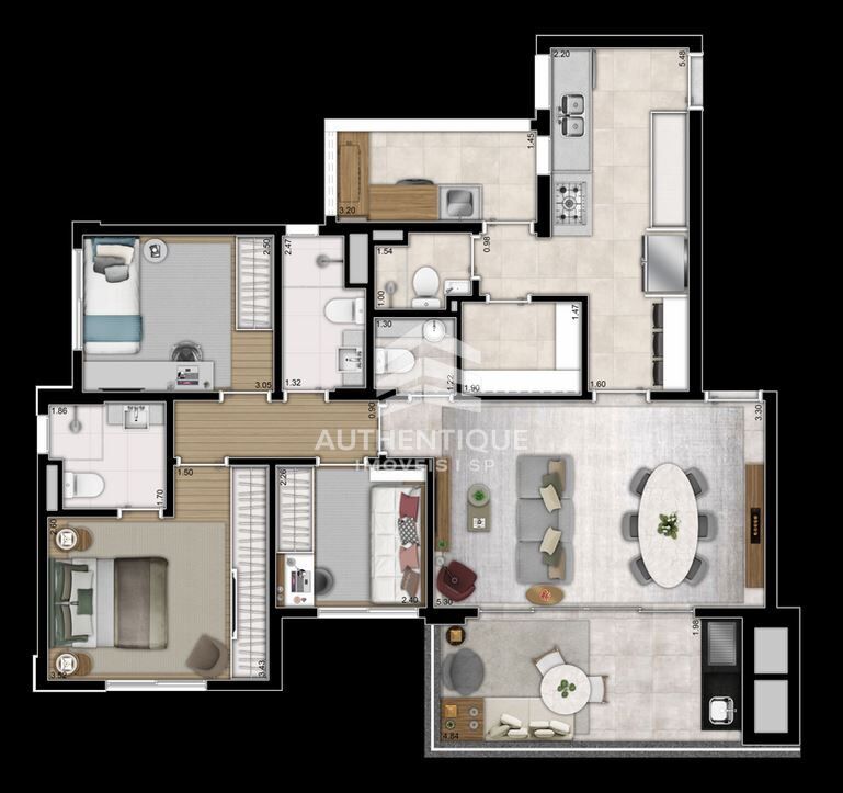 Apartamento, 3 quartos, 115 m² - Foto 48