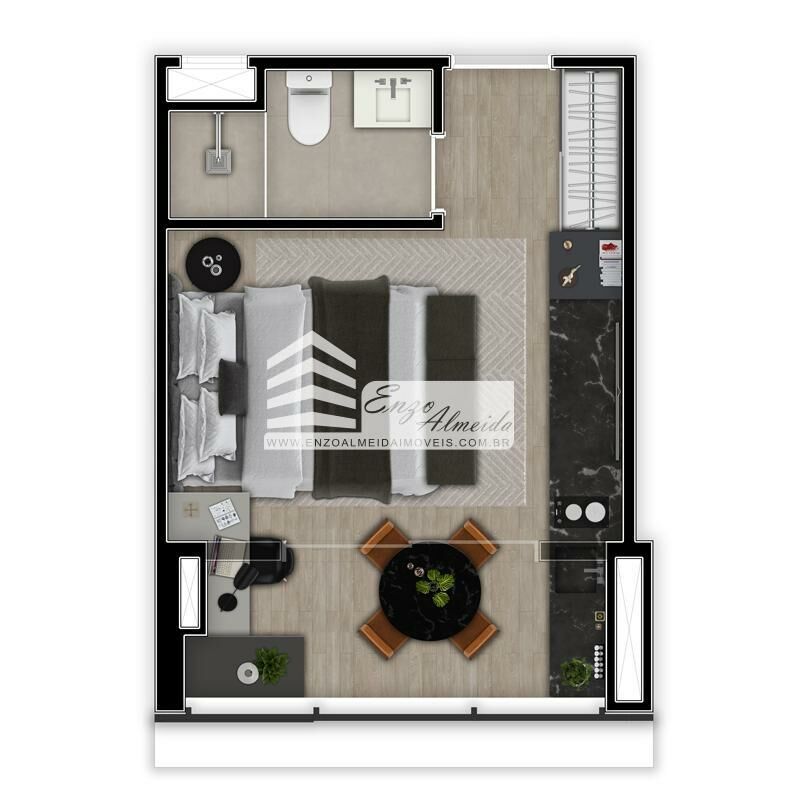 Apartamento à venda com 1 quarto, 31m² - Foto 18