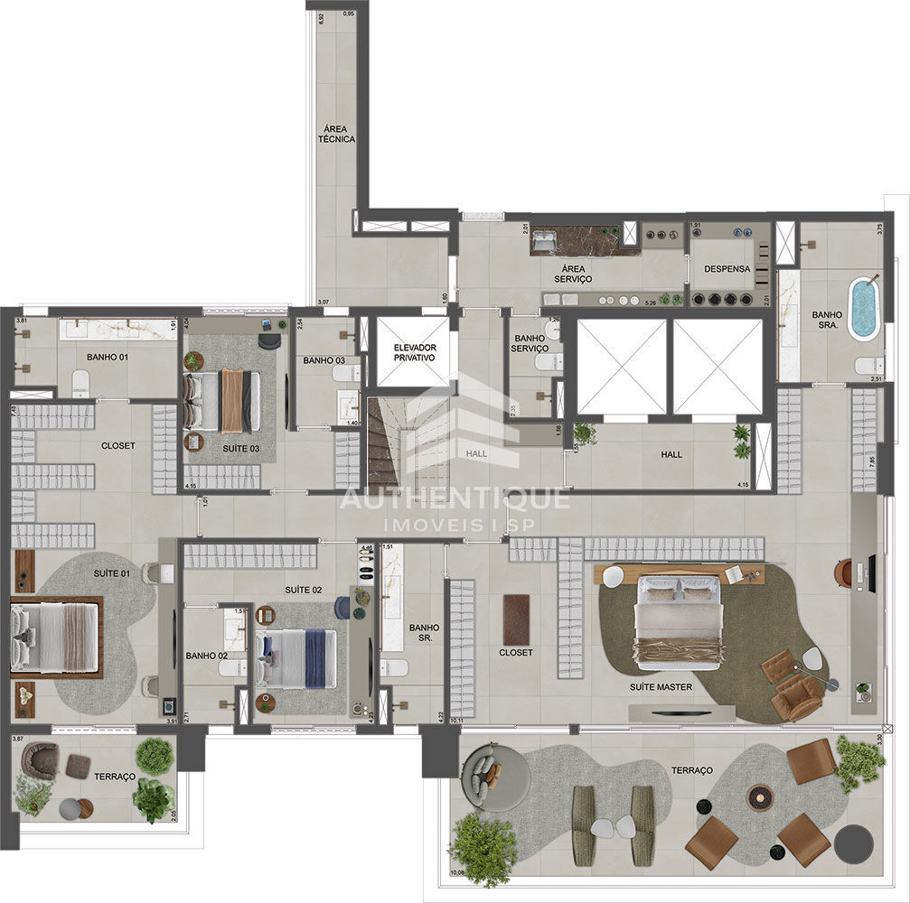 Apartamento, 3 quartos, 215 m² - Foto 47