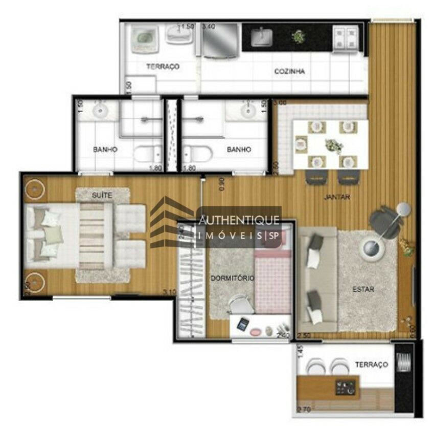 Apartamento à venda com 2 quartos, 57m² - Foto 34