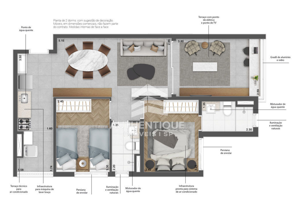 Apartamento, 1 quarto, 55 m² - Foto 11