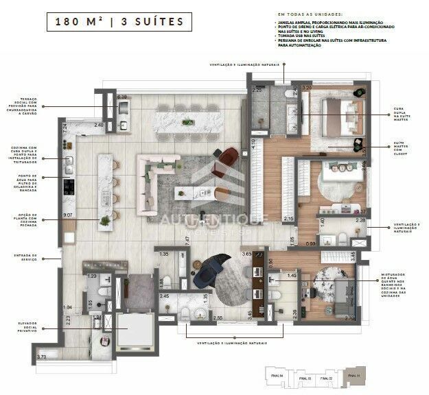 Apartamento, 4 quartos, 261 m² - Foto 49