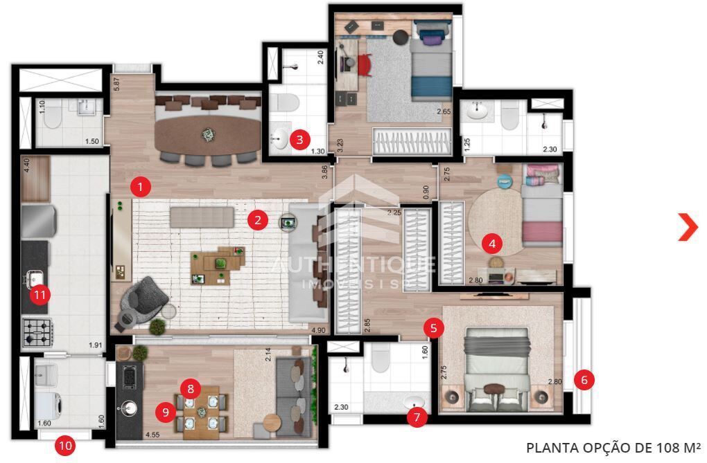 Apartamento, 3 quartos, 81 m² - Foto 8