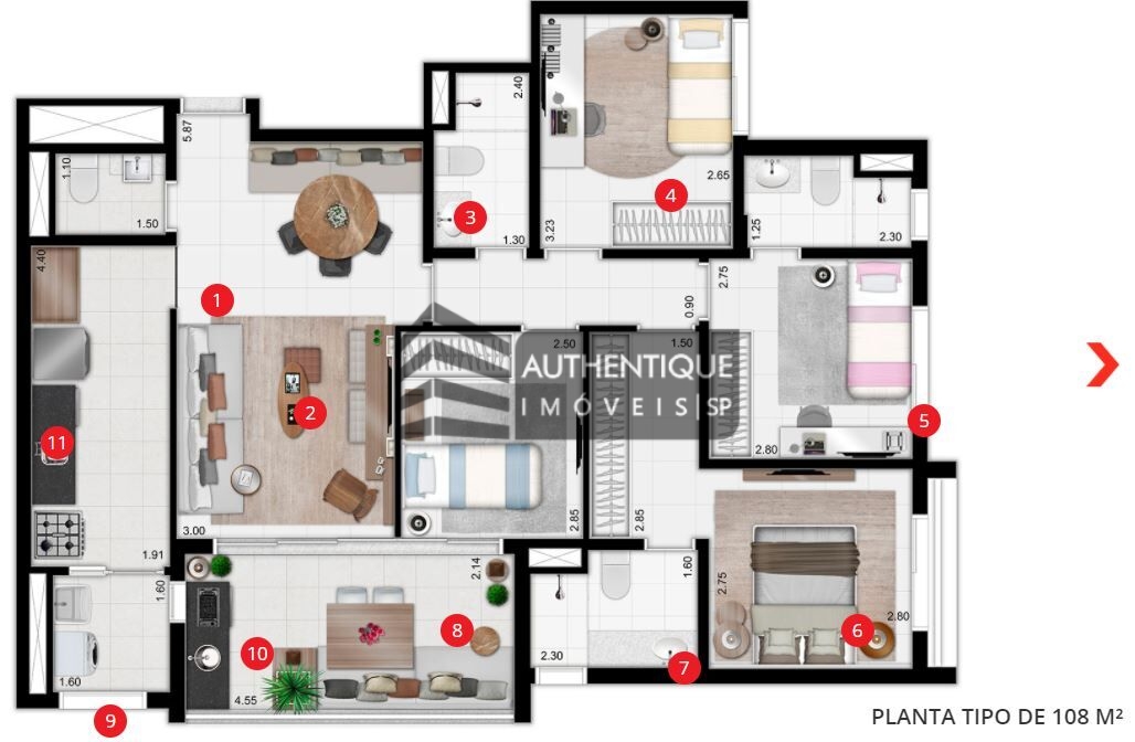 Apartamento à venda com 3 quartos, 81m² - Foto 6