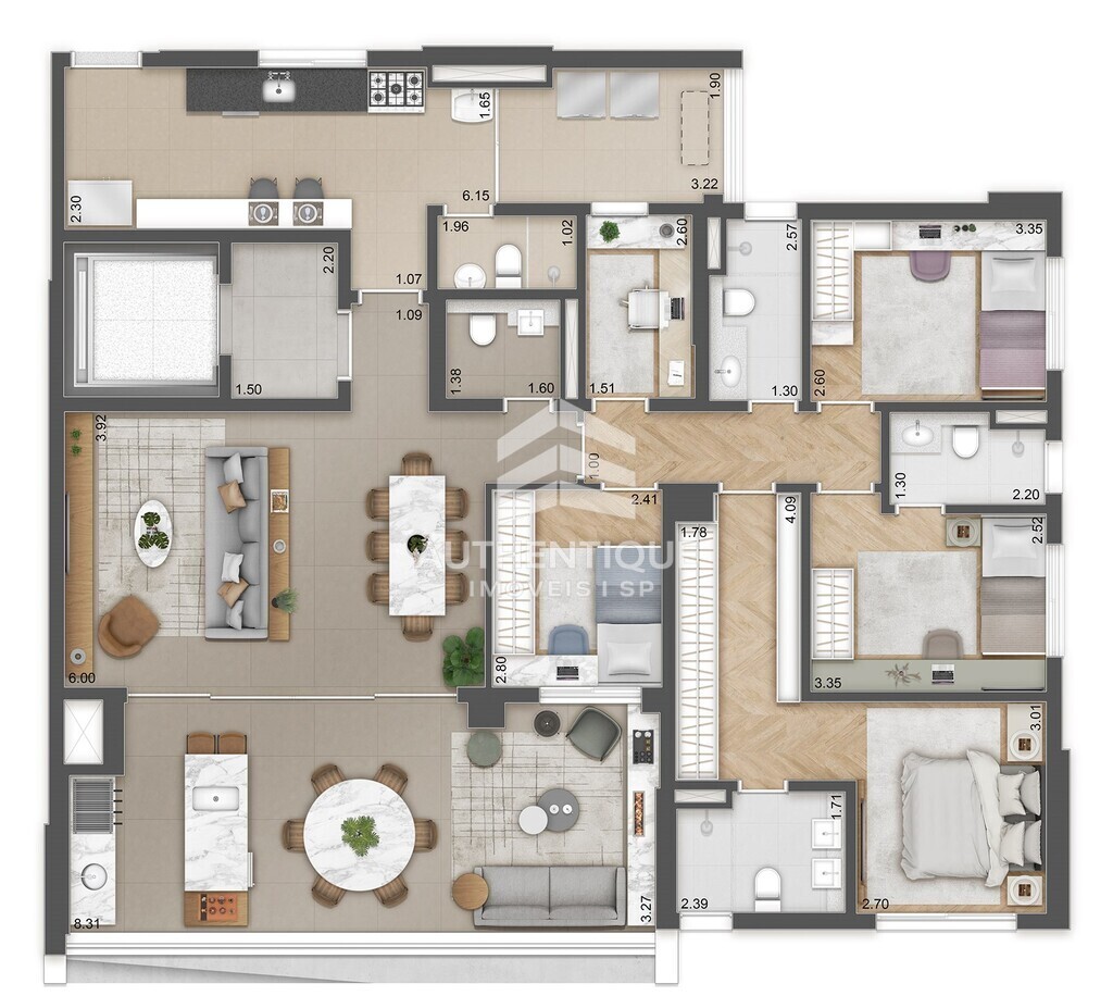 Apartamento, 4 quartos, 165 m² - Foto 23