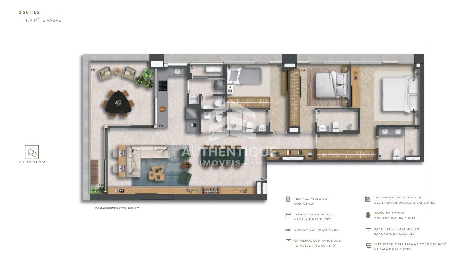 Apartamento, 3 quartos, 134 m² - Foto 13