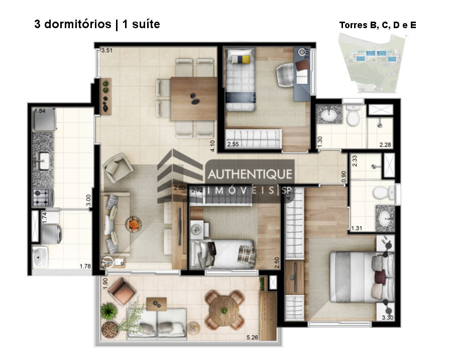 Apartamento à venda com 4 quartos, 127m² - Foto 17