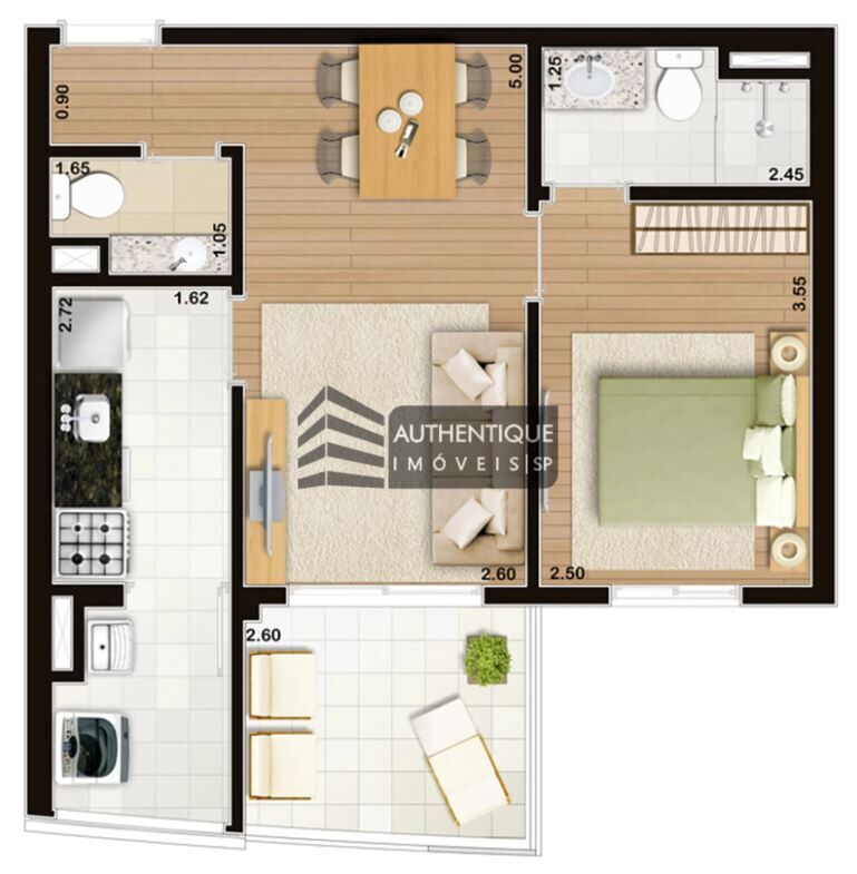 Apartamento à venda com 1 quarto, 46m² - Foto 47