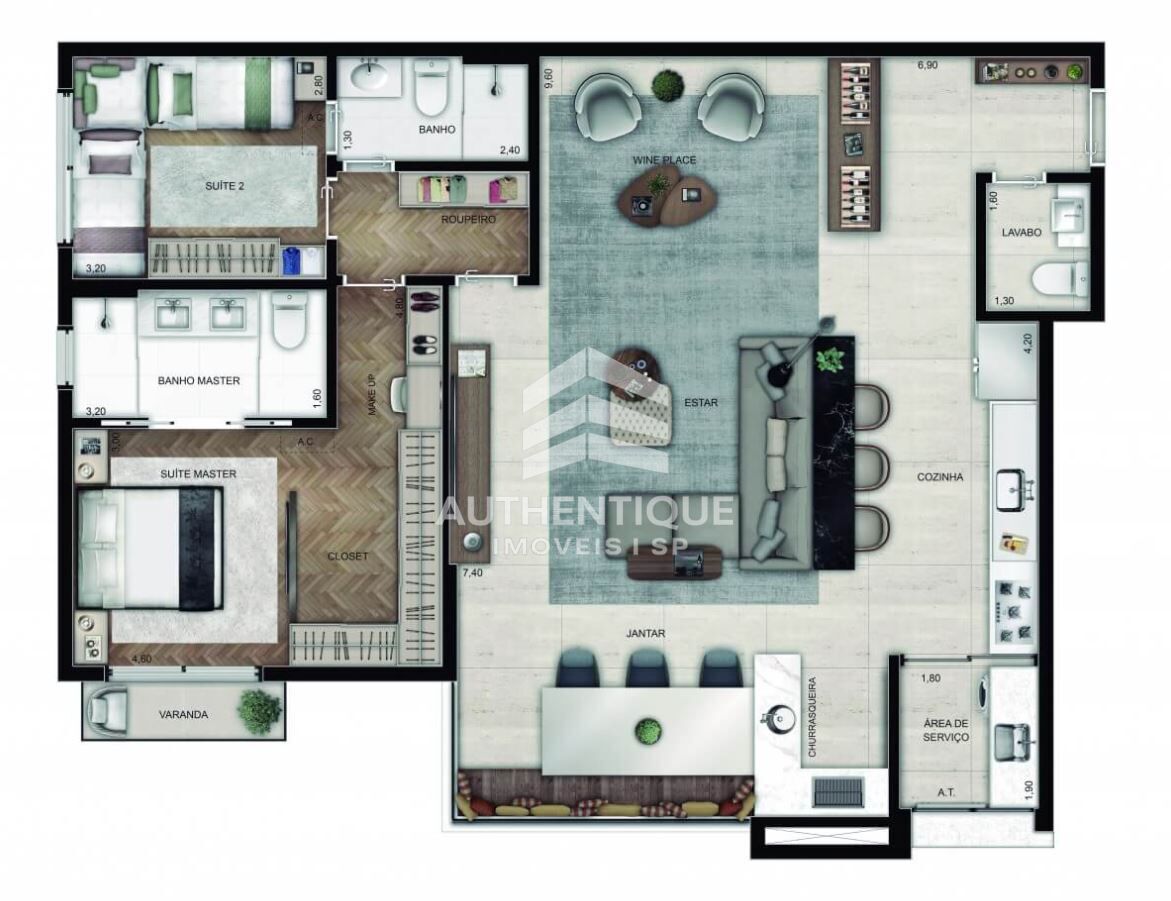 Apartamento, 3 quartos, 118 m² - Foto 13