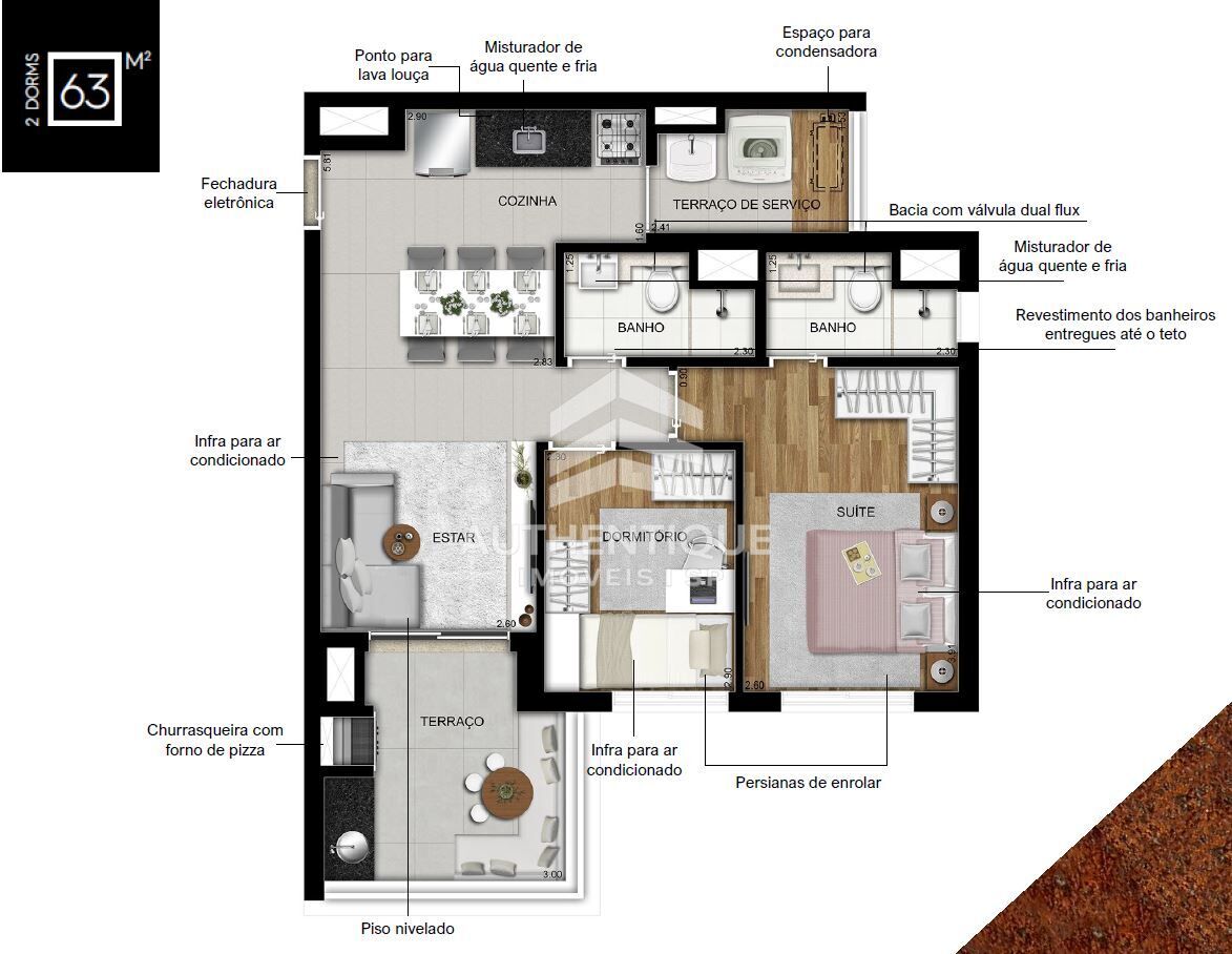 Apartamento, 2 quartos, 64 m² - Foto 17