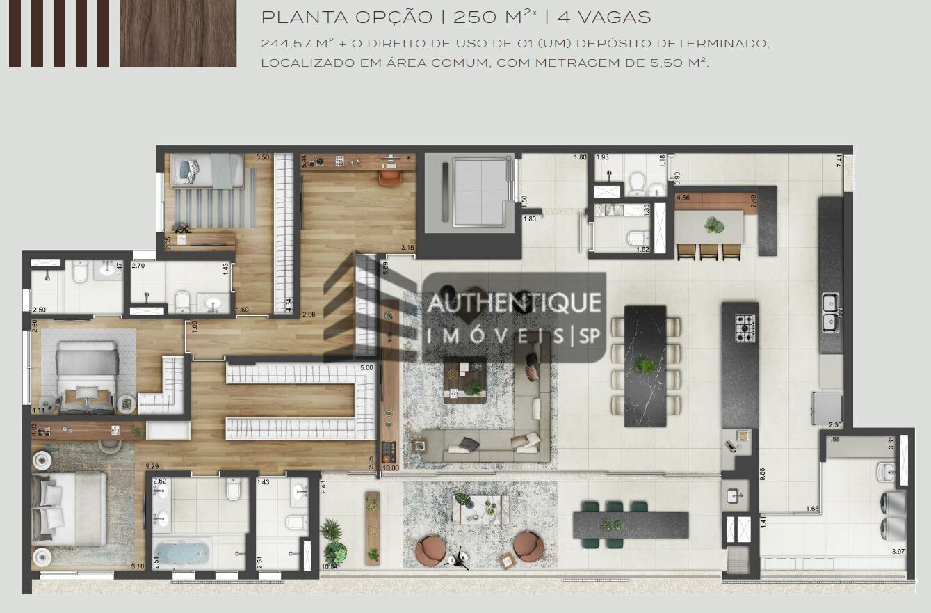 Apartamento à venda com 4 quartos, 250m² - Foto 22