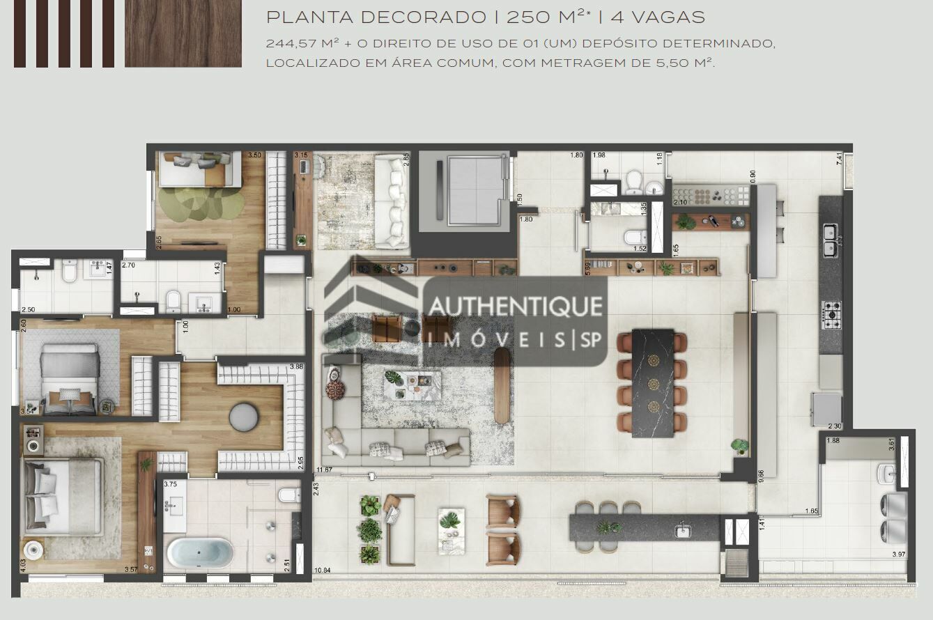 Apartamento à venda com 4 quartos, 250m² - Foto 21