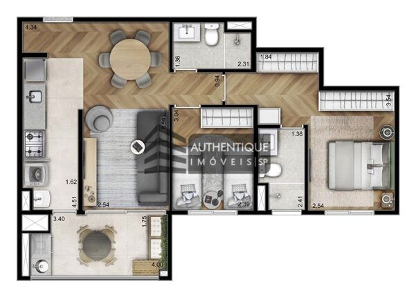 Apartamento à venda com 2 quartos, 67m² - Foto 24