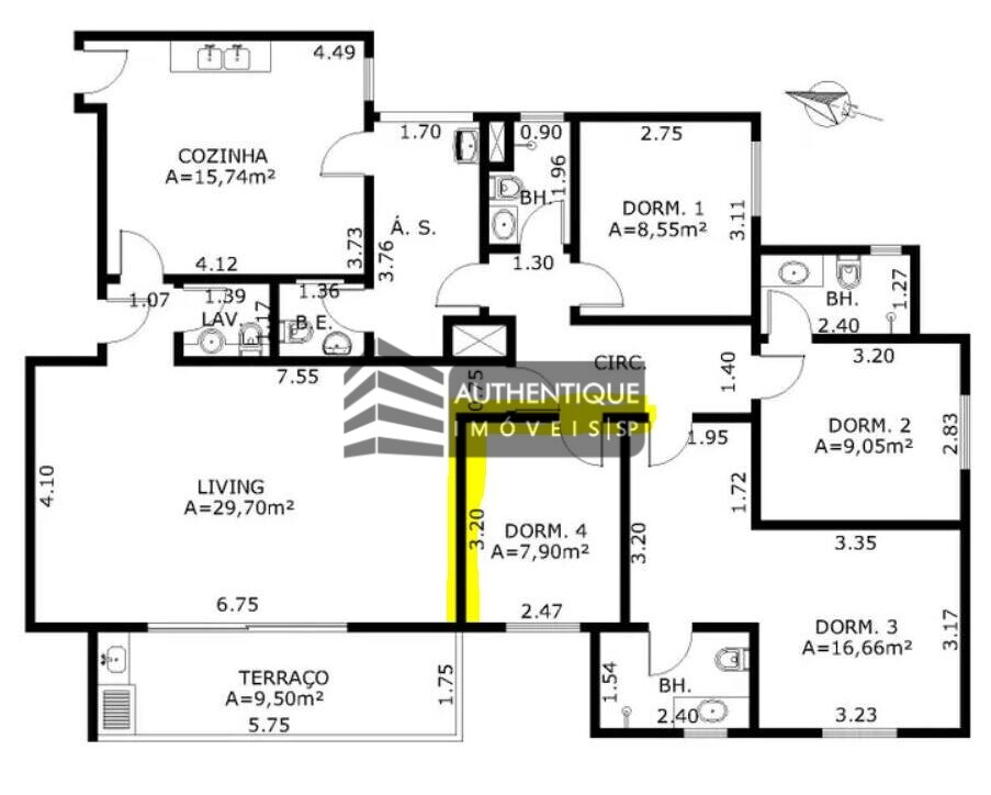 Apartamento à venda com 3 quartos, 142m² - Foto 12