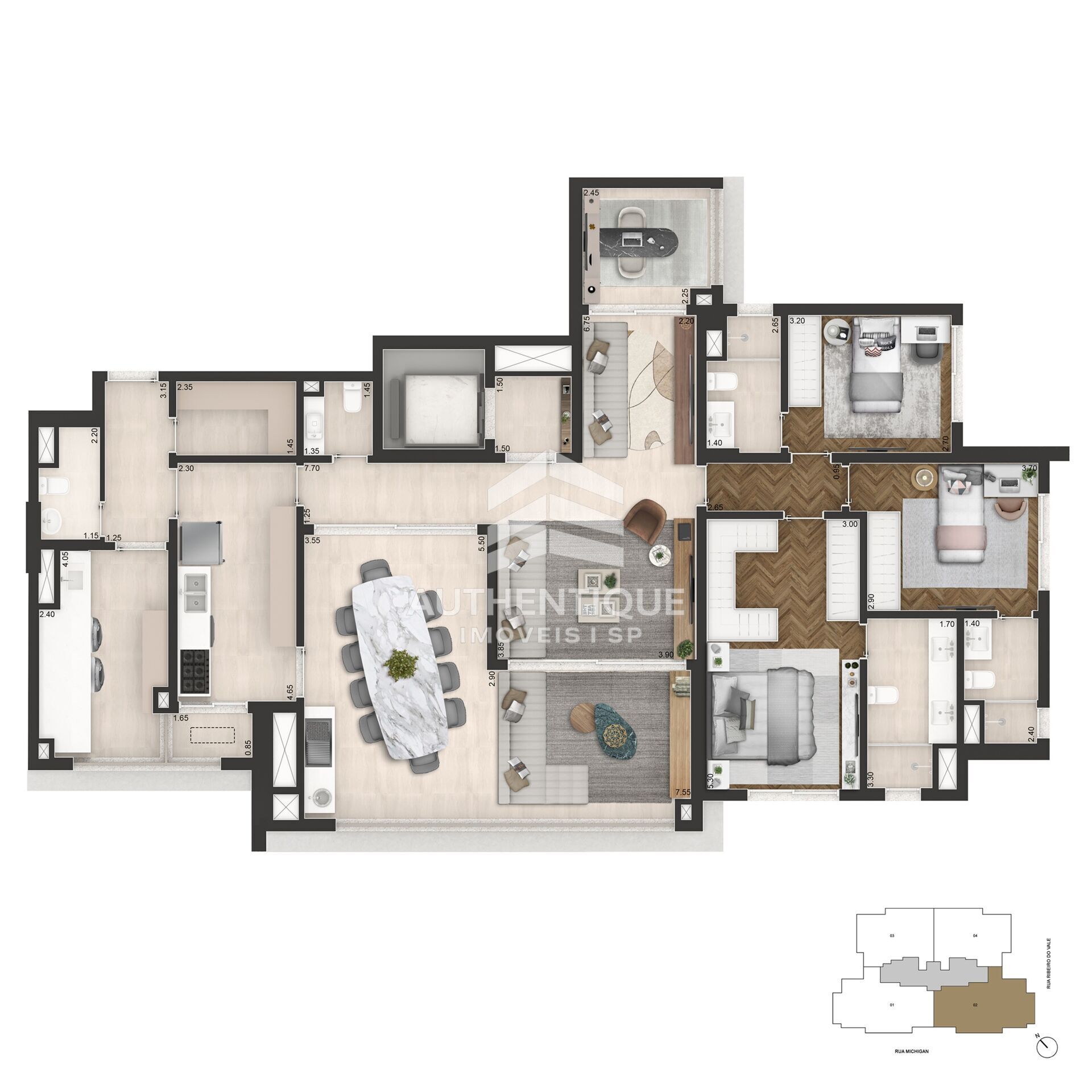Apartamento, 3 quartos, 178 m² - Foto 16