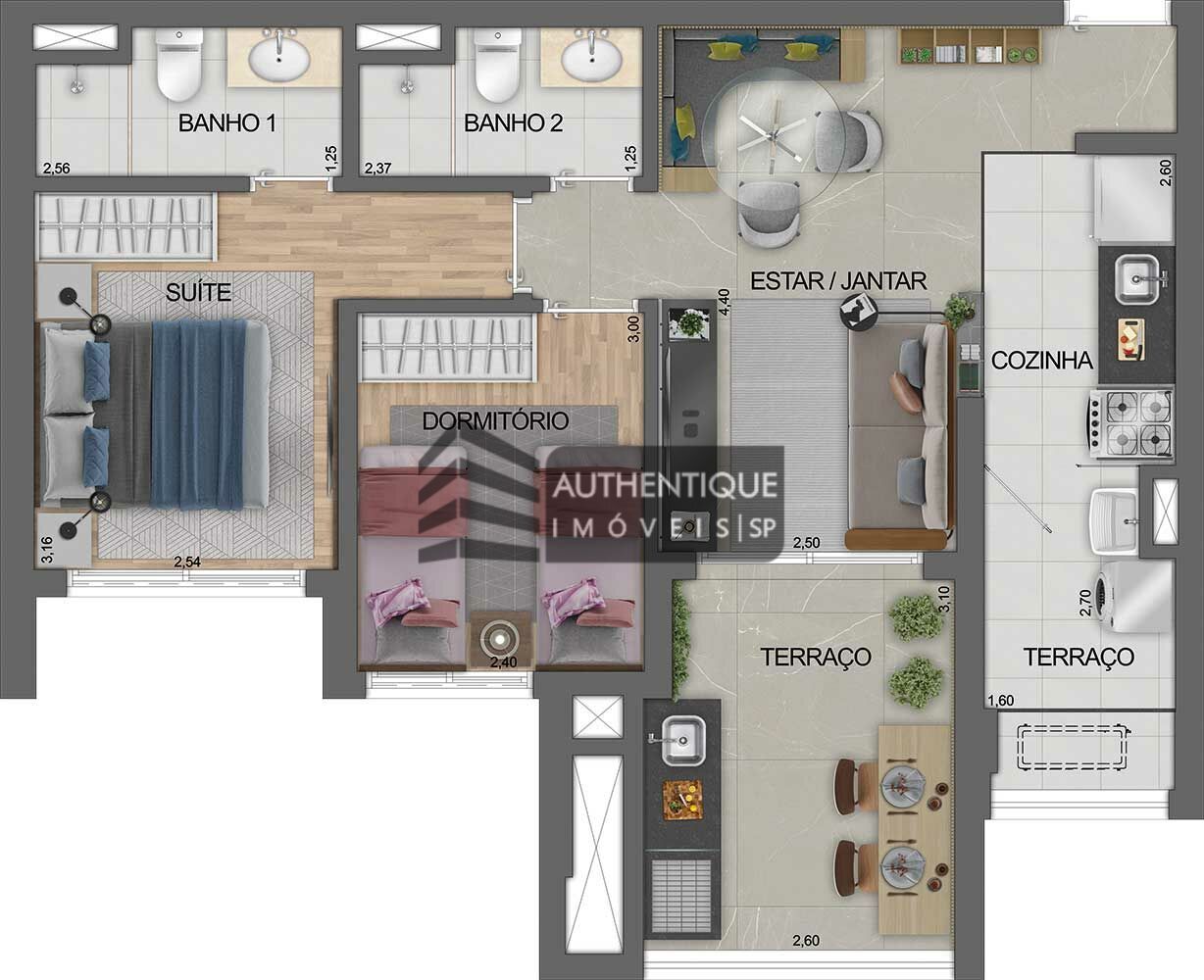 Apartamento à venda com 2 quartos, 73m² - Foto 45