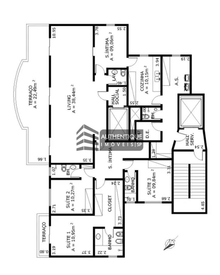 Apartamento à venda com 3 quartos, 198m² - Foto 32