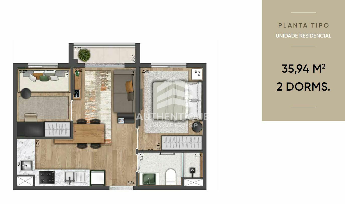 Apartamento, 1 quarto, 27 m² - Foto 27