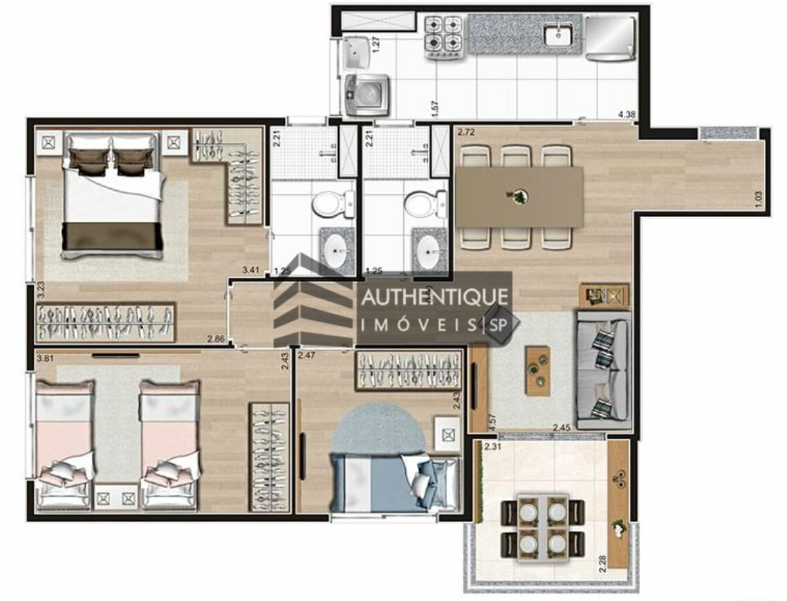 Apartamento à venda com 2 quartos, 56m² - Foto 41