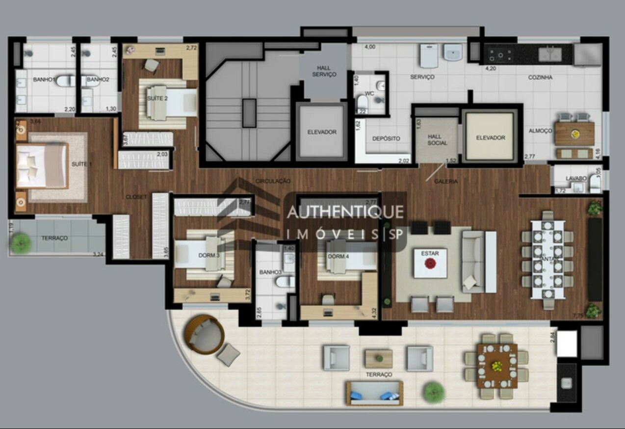 Apartamento à venda com 2 quartos, 215m² - Foto 50