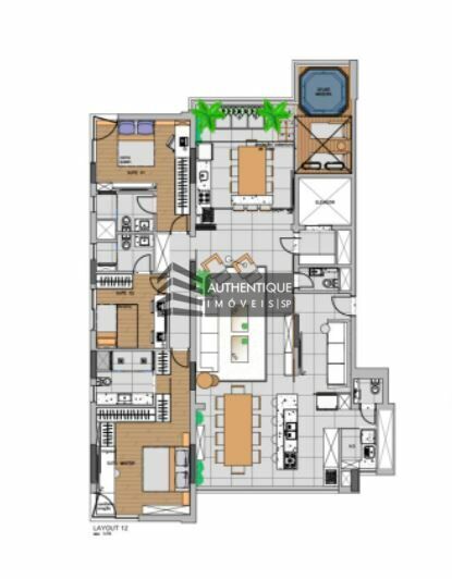 Apartamento à venda com 3 quartos, 198m² - Foto 33