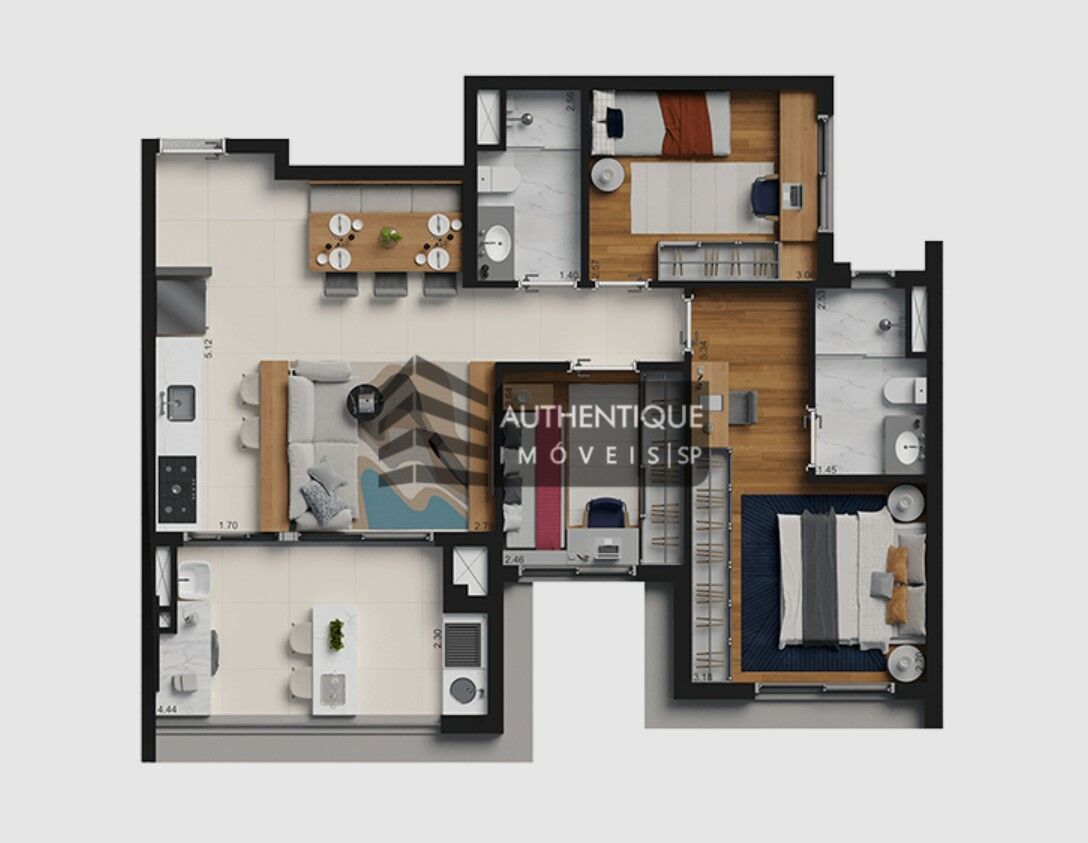 Apartamento à venda com 2 quartos, 72m² - Foto 19