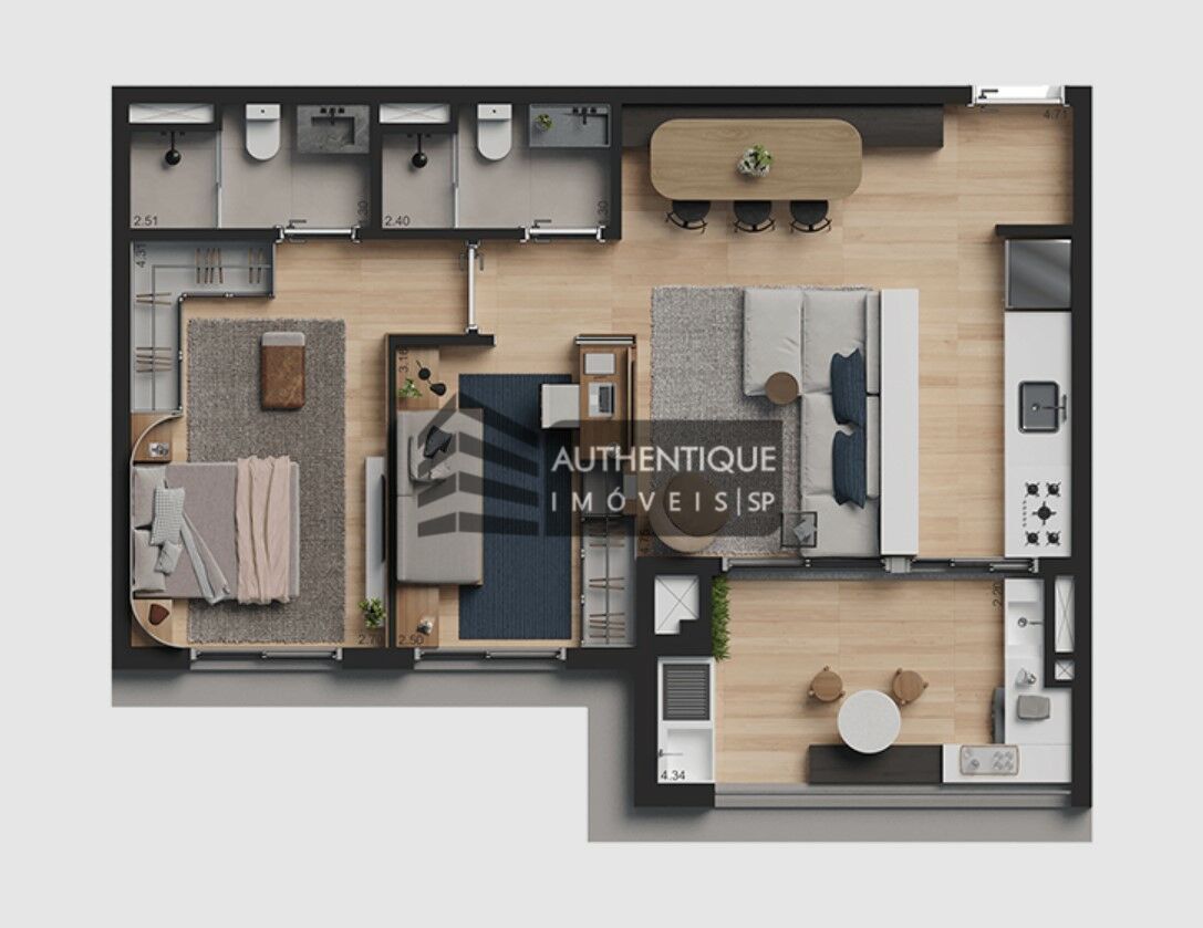 Apartamento à venda com 2 quartos, 72m² - Foto 17