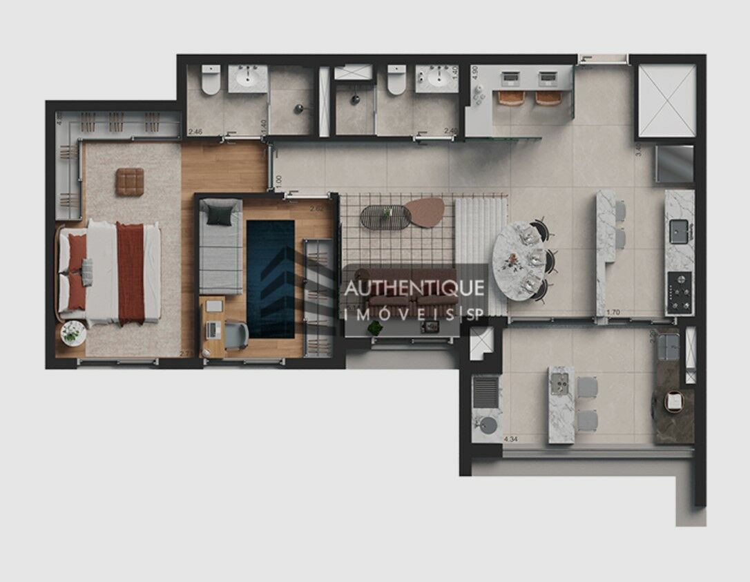 Apartamento à venda com 2 quartos, 72m² - Foto 18