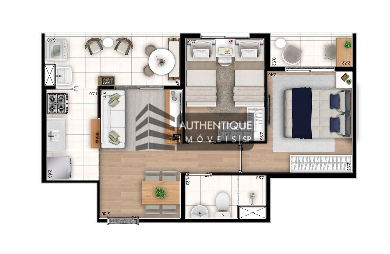 Apartamento à venda com 2 quartos, 46m² - Foto 14