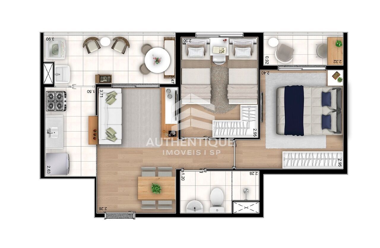 Apartamento, 2 quartos, 46 m² - Foto 14