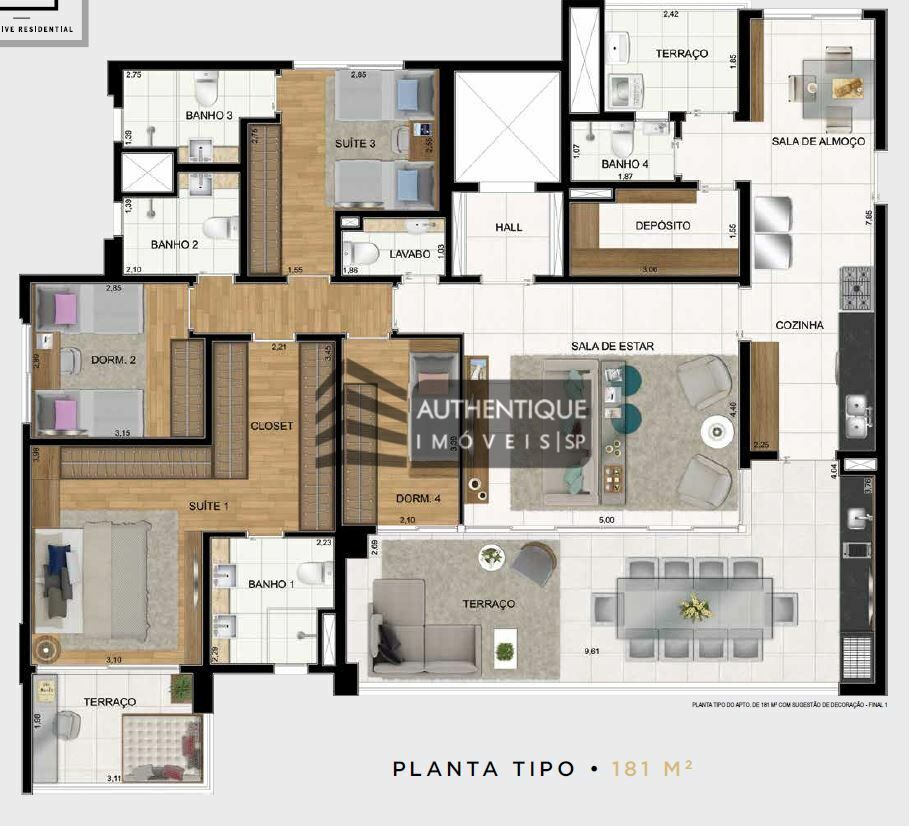 Apartamento à venda com 4 quartos, 181m² - Foto 18