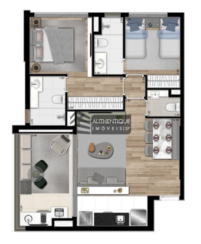 Apartamento à venda com 1 quarto, 46m² - Foto 28