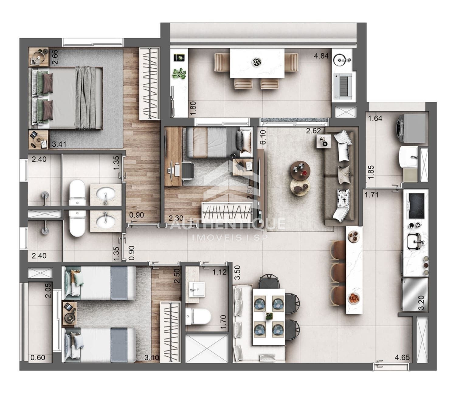 Apartamento, 3 quartos, 132 m² - Foto 19